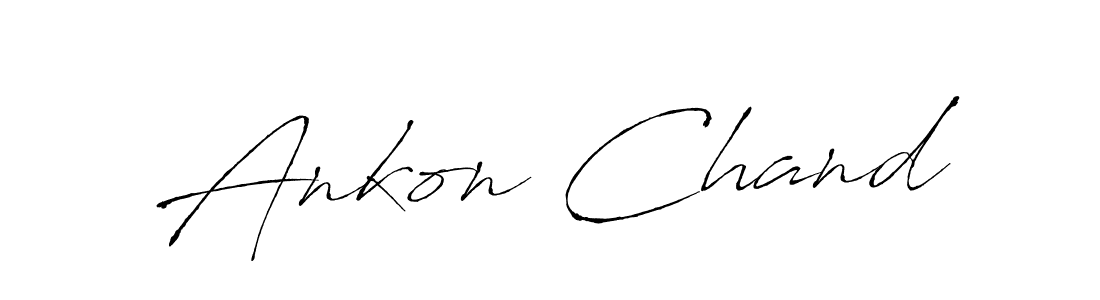 How to make Ankon Chand name signature. Use Antro_Vectra style for creating short signs online. This is the latest handwritten sign. Ankon Chand signature style 6 images and pictures png