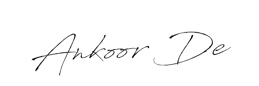Ankoor De stylish signature style. Best Handwritten Sign (Antro_Vectra) for my name. Handwritten Signature Collection Ideas for my name Ankoor De. Ankoor De signature style 6 images and pictures png