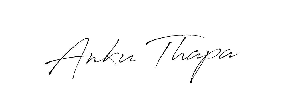 How to make Anku Thapa name signature. Use Antro_Vectra style for creating short signs online. This is the latest handwritten sign. Anku Thapa signature style 6 images and pictures png