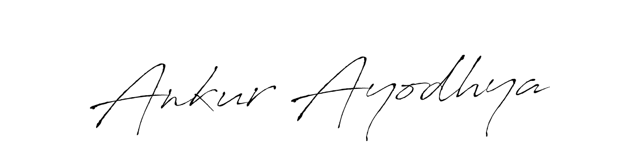 Ankur Ayodhya stylish signature style. Best Handwritten Sign (Antro_Vectra) for my name. Handwritten Signature Collection Ideas for my name Ankur Ayodhya. Ankur Ayodhya signature style 6 images and pictures png