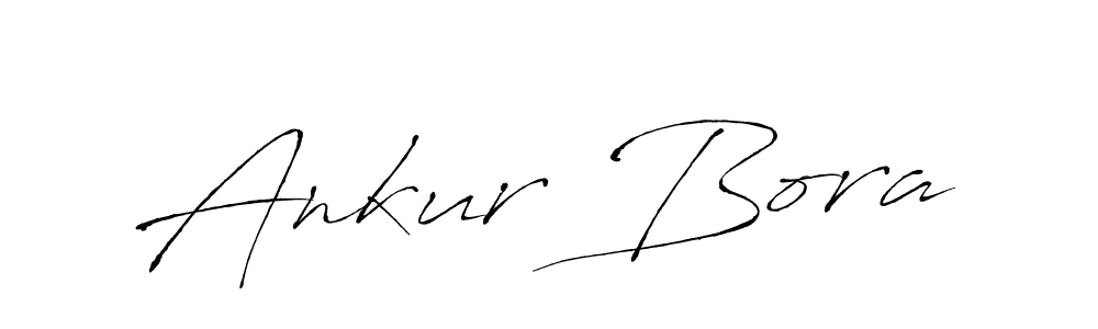 How to make Ankur Bora name signature. Use Antro_Vectra style for creating short signs online. This is the latest handwritten sign. Ankur Bora signature style 6 images and pictures png