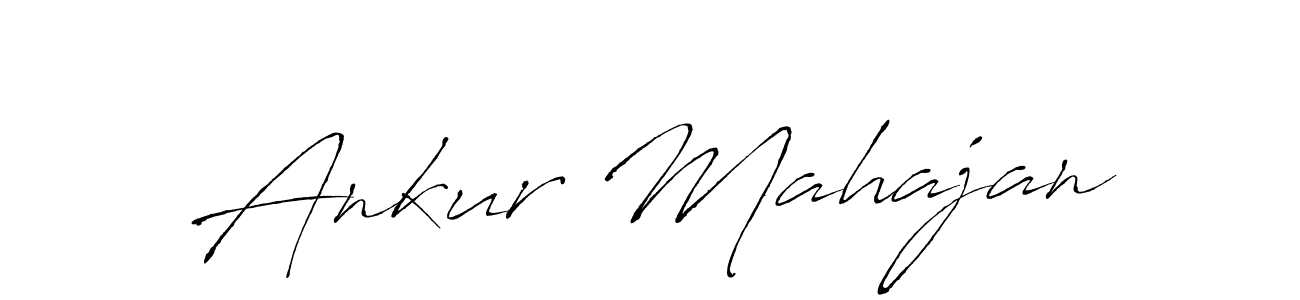 Make a beautiful signature design for name Ankur Mahajan. With this signature (Antro_Vectra) style, you can create a handwritten signature for free. Ankur Mahajan signature style 6 images and pictures png