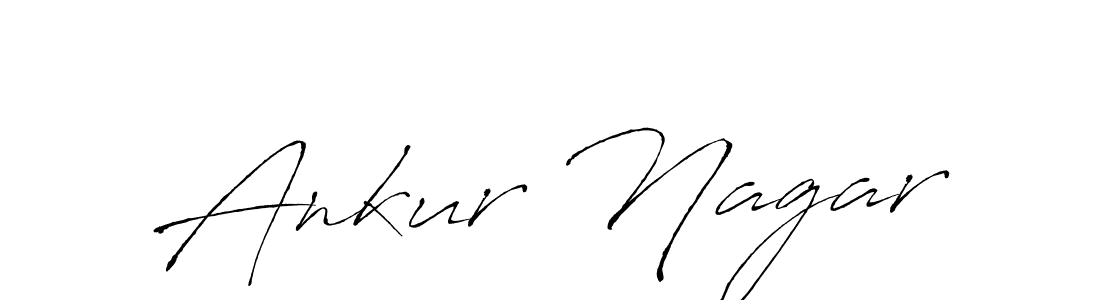 How to make Ankur Nagar name signature. Use Antro_Vectra style for creating short signs online. This is the latest handwritten sign. Ankur Nagar signature style 6 images and pictures png