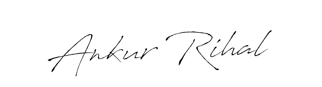 Design your own signature with our free online signature maker. With this signature software, you can create a handwritten (Antro_Vectra) signature for name Ankur Rihal. Ankur Rihal signature style 6 images and pictures png