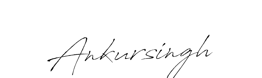You should practise on your own different ways (Antro_Vectra) to write your name (Ankursingh) in signature. don't let someone else do it for you. Ankursingh signature style 6 images and pictures png
