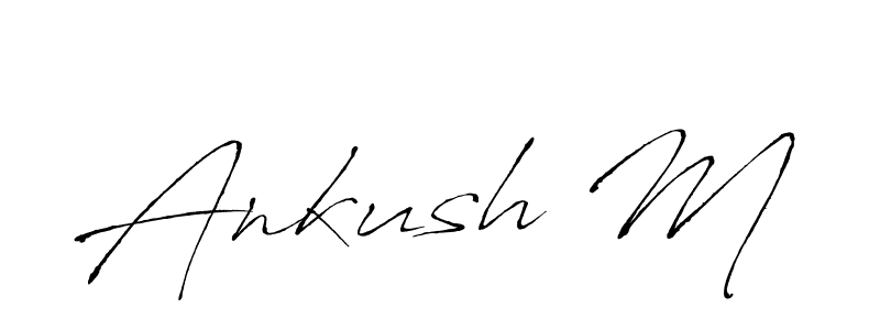 You should practise on your own different ways (Antro_Vectra) to write your name (Ankush M) in signature. don't let someone else do it for you. Ankush M signature style 6 images and pictures png