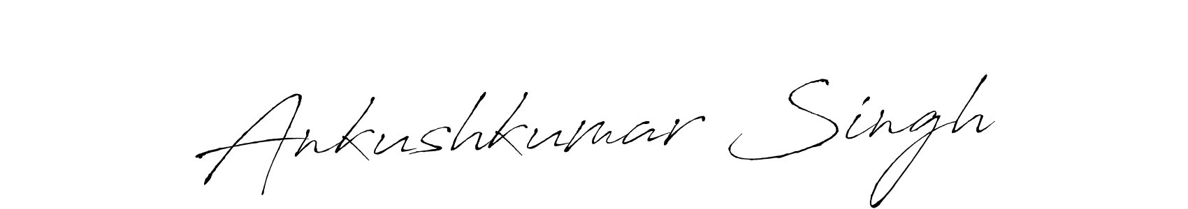 Make a beautiful signature design for name Ankushkumar Singh. With this signature (Antro_Vectra) style, you can create a handwritten signature for free. Ankushkumar Singh signature style 6 images and pictures png