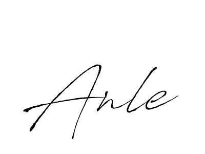 Design your own signature with our free online signature maker. With this signature software, you can create a handwritten (Antro_Vectra) signature for name Anle. Anle signature style 6 images and pictures png