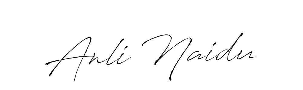 if you are searching for the best signature style for your name Anli Naidu. so please give up your signature search. here we have designed multiple signature styles  using Antro_Vectra. Anli Naidu signature style 6 images and pictures png