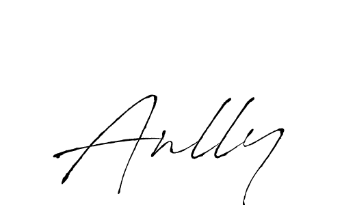 Design your own signature with our free online signature maker. With this signature software, you can create a handwritten (Antro_Vectra) signature for name Anlly. Anlly signature style 6 images and pictures png