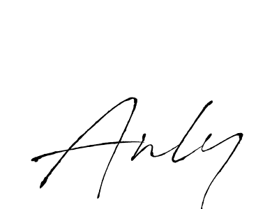 How to make Anly signature? Antro_Vectra is a professional autograph style. Create handwritten signature for Anly name. Anly signature style 6 images and pictures png