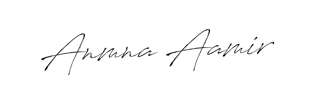 Also we have Anmna Aamir name is the best signature style. Create professional handwritten signature collection using Antro_Vectra autograph style. Anmna Aamir signature style 6 images and pictures png