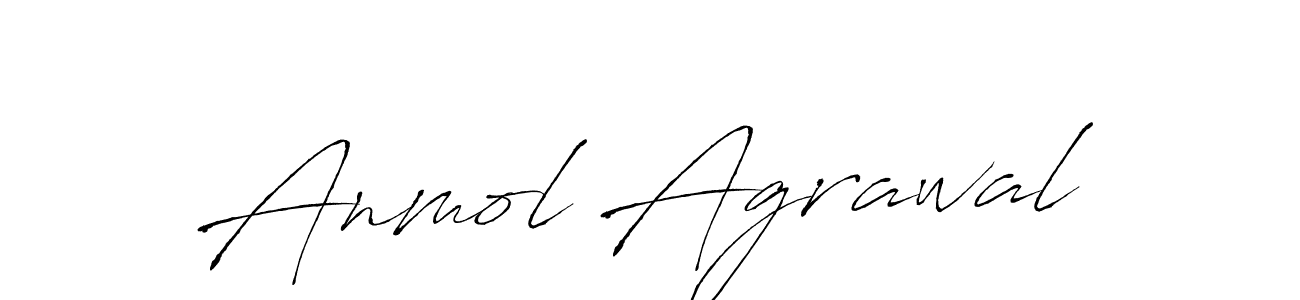 Make a beautiful signature design for name Anmol Agrawal. With this signature (Antro_Vectra) style, you can create a handwritten signature for free. Anmol Agrawal signature style 6 images and pictures png