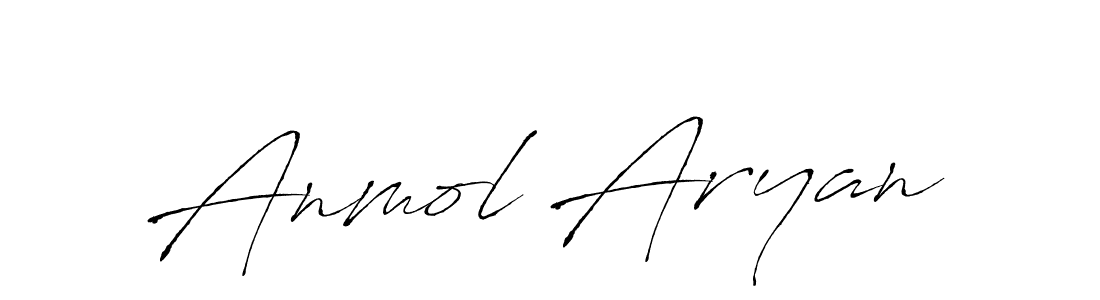 Design your own signature with our free online signature maker. With this signature software, you can create a handwritten (Antro_Vectra) signature for name Anmol Aryan. Anmol Aryan signature style 6 images and pictures png