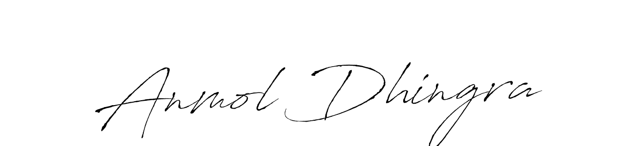 Design your own signature with our free online signature maker. With this signature software, you can create a handwritten (Antro_Vectra) signature for name Anmol Dhingra. Anmol Dhingra signature style 6 images and pictures png