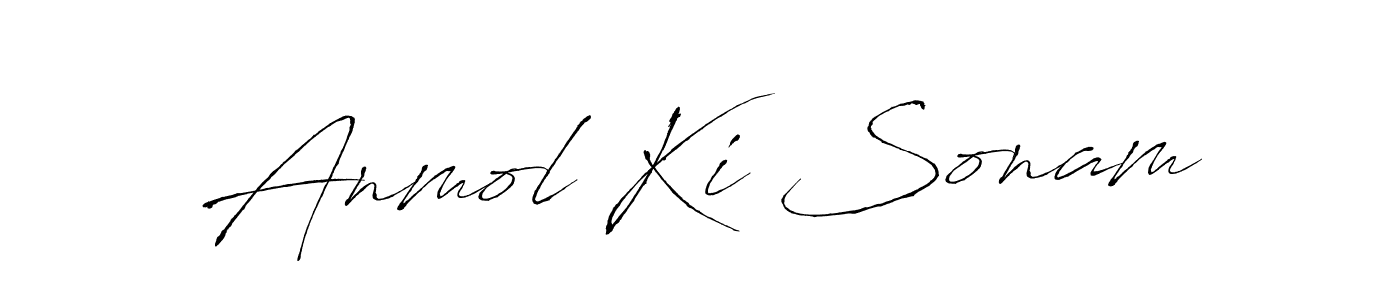How to make Anmol Ki Sonam signature? Antro_Vectra is a professional autograph style. Create handwritten signature for Anmol Ki Sonam name. Anmol Ki Sonam signature style 6 images and pictures png