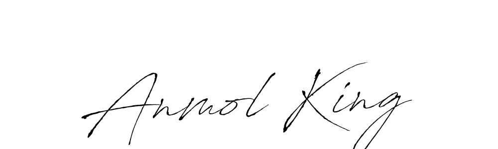 Anmol King stylish signature style. Best Handwritten Sign (Antro_Vectra) for my name. Handwritten Signature Collection Ideas for my name Anmol King. Anmol King signature style 6 images and pictures png