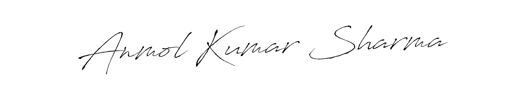 Make a beautiful signature design for name Anmol Kumar Sharma. With this signature (Antro_Vectra) style, you can create a handwritten signature for free. Anmol Kumar Sharma signature style 6 images and pictures png