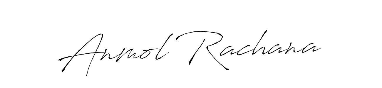 Anmol Rachana stylish signature style. Best Handwritten Sign (Antro_Vectra) for my name. Handwritten Signature Collection Ideas for my name Anmol Rachana. Anmol Rachana signature style 6 images and pictures png