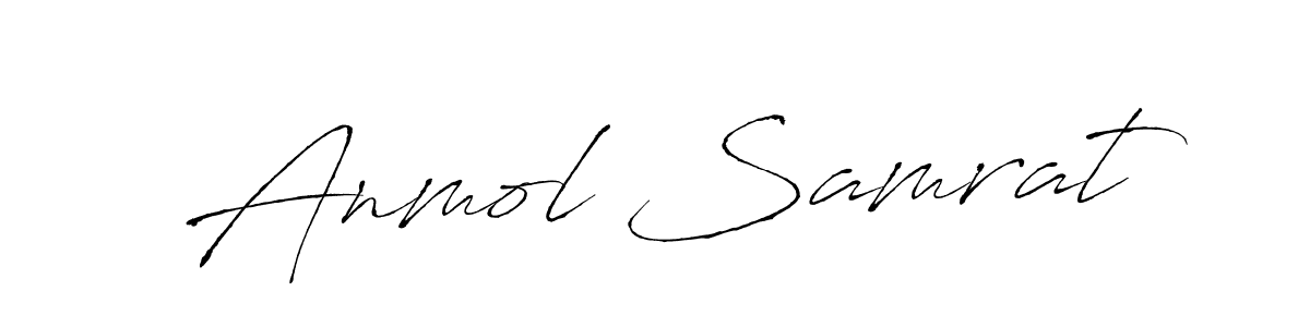 How to make Anmol Samrat signature? Antro_Vectra is a professional autograph style. Create handwritten signature for Anmol Samrat name. Anmol Samrat signature style 6 images and pictures png