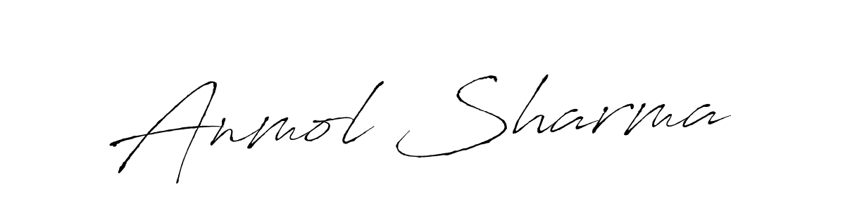 How to make Anmol Sharma signature? Antro_Vectra is a professional autograph style. Create handwritten signature for Anmol Sharma name. Anmol Sharma signature style 6 images and pictures png