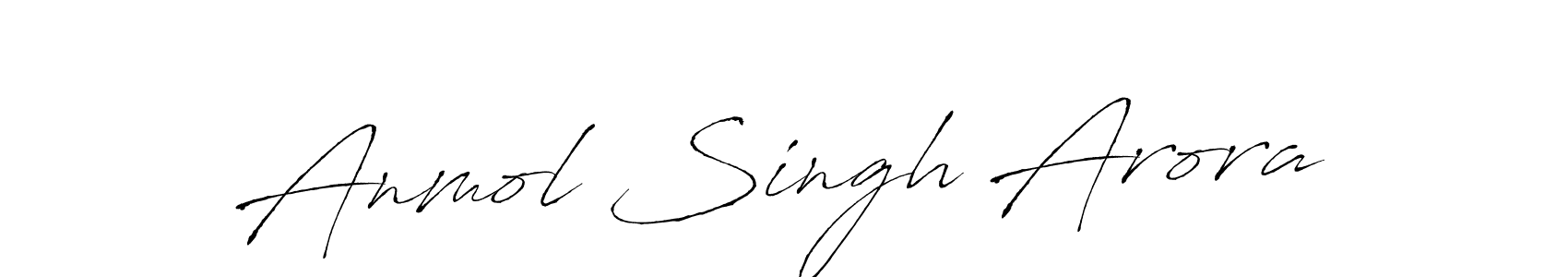 You should practise on your own different ways (Antro_Vectra) to write your name (Anmol Singh Arora) in signature. don't let someone else do it for you. Anmol Singh Arora signature style 6 images and pictures png