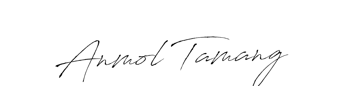 Anmol Tamang stylish signature style. Best Handwritten Sign (Antro_Vectra) for my name. Handwritten Signature Collection Ideas for my name Anmol Tamang. Anmol Tamang signature style 6 images and pictures png