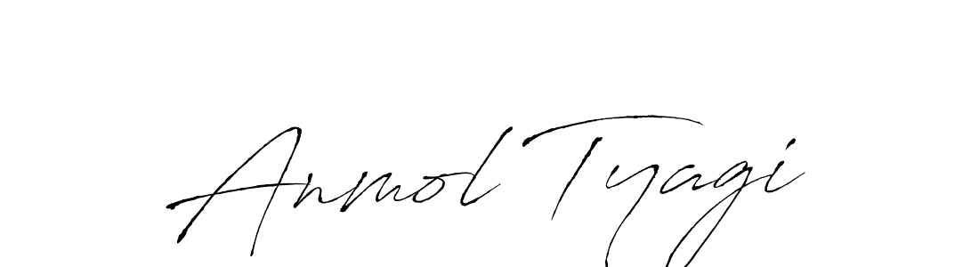 How to make Anmol Tyagi name signature. Use Antro_Vectra style for creating short signs online. This is the latest handwritten sign. Anmol Tyagi signature style 6 images and pictures png