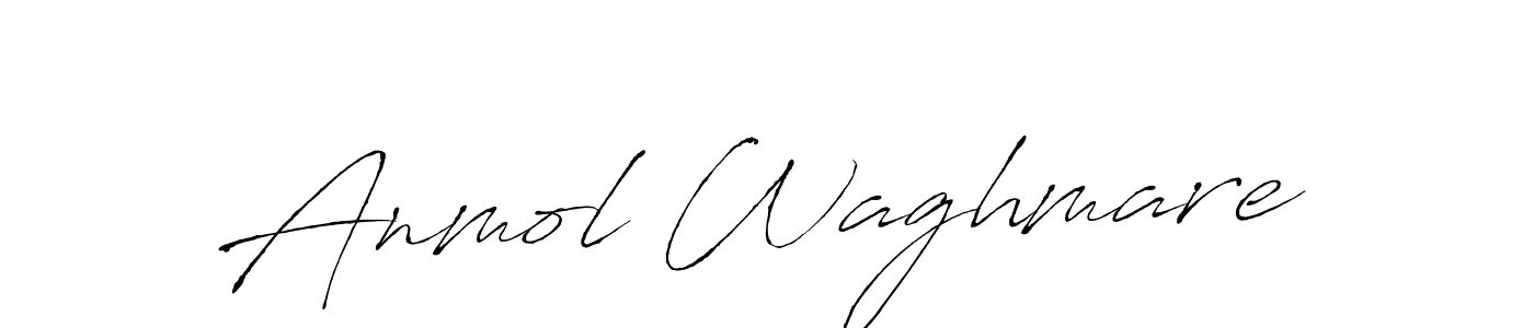 Create a beautiful signature design for name Anmol Waghmare. With this signature (Antro_Vectra) fonts, you can make a handwritten signature for free. Anmol Waghmare signature style 6 images and pictures png