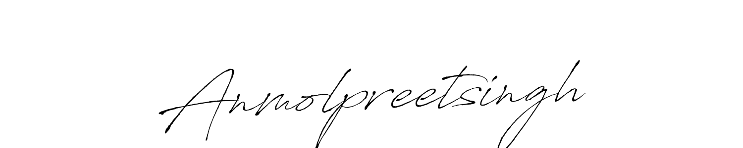 Design your own signature with our free online signature maker. With this signature software, you can create a handwritten (Antro_Vectra) signature for name Anmolpreetsingh. Anmolpreetsingh signature style 6 images and pictures png