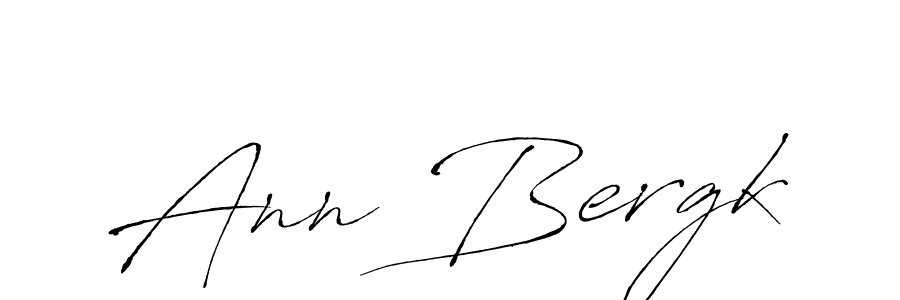 Make a beautiful signature design for name Ann Bergk. With this signature (Antro_Vectra) style, you can create a handwritten signature for free. Ann Bergk signature style 6 images and pictures png