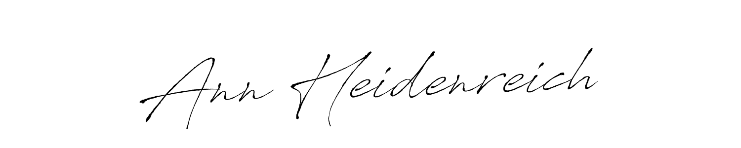 Create a beautiful signature design for name Ann Heidenreich. With this signature (Antro_Vectra) fonts, you can make a handwritten signature for free. Ann Heidenreich signature style 6 images and pictures png