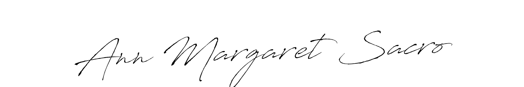 Ann Margaret Sacro stylish signature style. Best Handwritten Sign (Antro_Vectra) for my name. Handwritten Signature Collection Ideas for my name Ann Margaret Sacro. Ann Margaret Sacro signature style 6 images and pictures png