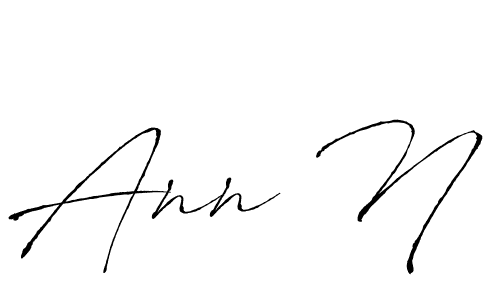 Antro_Vectra is a professional signature style that is perfect for those who want to add a touch of class to their signature. It is also a great choice for those who want to make their signature more unique. Get Ann N name to fancy signature for free. Ann N signature style 6 images and pictures png