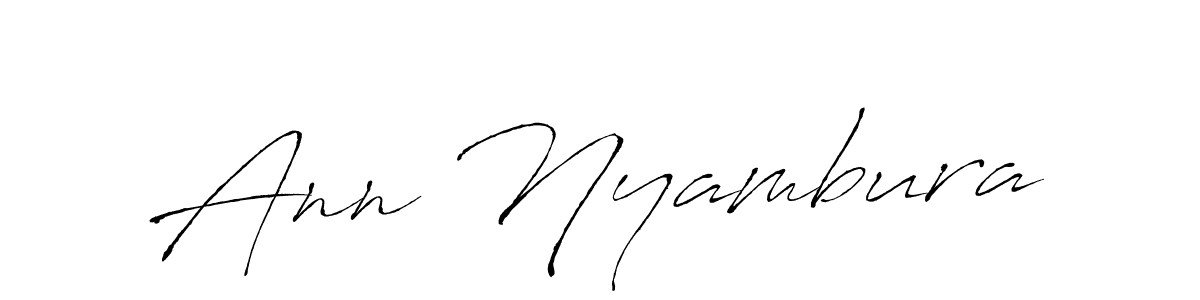 Similarly Antro_Vectra is the best handwritten signature design. Signature creator online .You can use it as an online autograph creator for name Ann Nyambura. Ann Nyambura signature style 6 images and pictures png