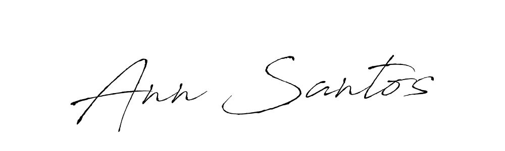Ann Santos stylish signature style. Best Handwritten Sign (Antro_Vectra) for my name. Handwritten Signature Collection Ideas for my name Ann Santos. Ann Santos signature style 6 images and pictures png