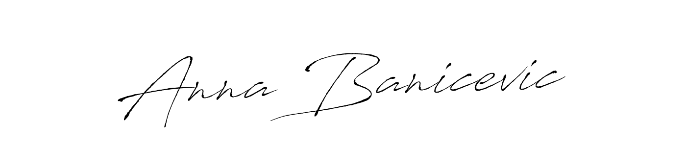 Design your own signature with our free online signature maker. With this signature software, you can create a handwritten (Antro_Vectra) signature for name Anna Banicevic. Anna Banicevic signature style 6 images and pictures png