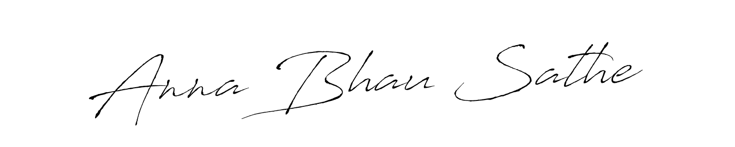 How to make Anna Bhau Sathe name signature. Use Antro_Vectra style for creating short signs online. This is the latest handwritten sign. Anna Bhau Sathe signature style 6 images and pictures png
