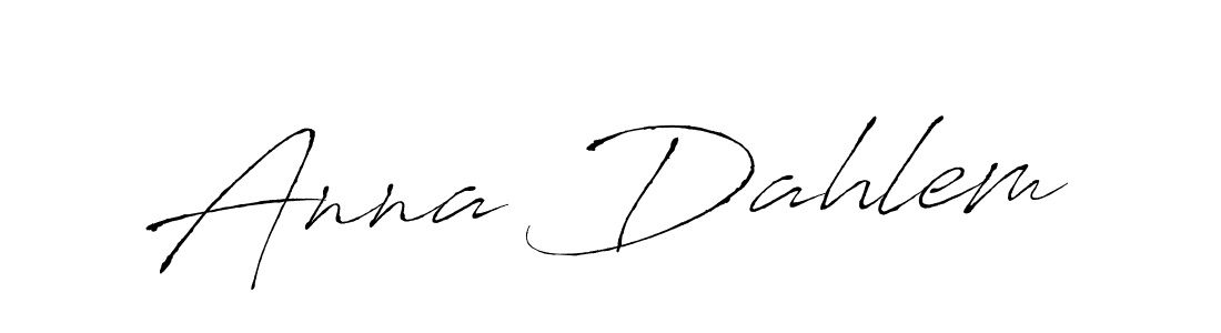 Design your own signature with our free online signature maker. With this signature software, you can create a handwritten (Antro_Vectra) signature for name Anna Dahlem. Anna Dahlem signature style 6 images and pictures png
