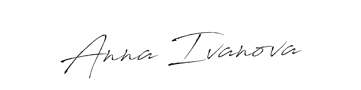 How to make Anna Ivanova name signature. Use Antro_Vectra style for creating short signs online. This is the latest handwritten sign. Anna Ivanova signature style 6 images and pictures png