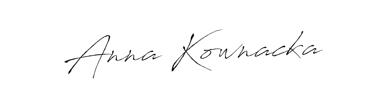 Antro_Vectra is a professional signature style that is perfect for those who want to add a touch of class to their signature. It is also a great choice for those who want to make their signature more unique. Get Anna Kownacka name to fancy signature for free. Anna Kownacka signature style 6 images and pictures png