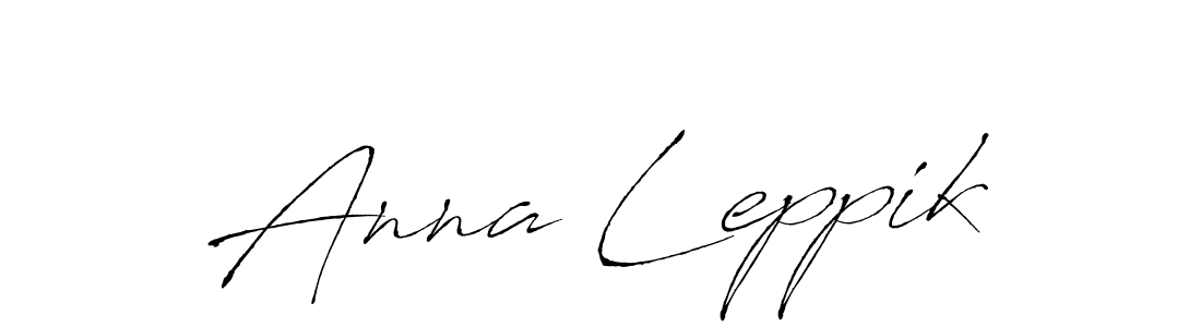 Antro_Vectra is a professional signature style that is perfect for those who want to add a touch of class to their signature. It is also a great choice for those who want to make their signature more unique. Get Anna Leppik name to fancy signature for free. Anna Leppik signature style 6 images and pictures png