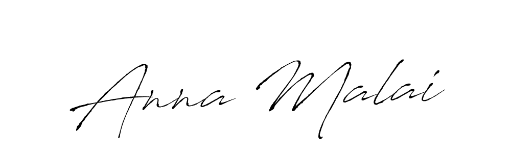 Use a signature maker to create a handwritten signature online. With this signature software, you can design (Antro_Vectra) your own signature for name Anna Malai. Anna Malai signature style 6 images and pictures png