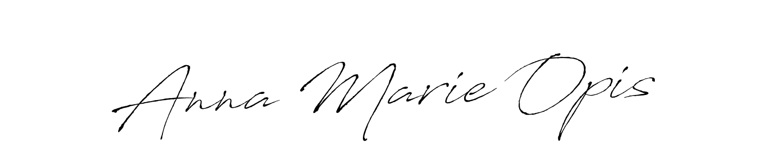 Design your own signature with our free online signature maker. With this signature software, you can create a handwritten (Antro_Vectra) signature for name Anna Marie Opis. Anna Marie Opis signature style 6 images and pictures png