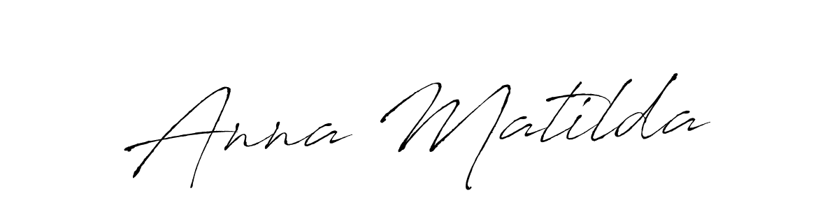 Design your own signature with our free online signature maker. With this signature software, you can create a handwritten (Antro_Vectra) signature for name Anna Matilda. Anna Matilda signature style 6 images and pictures png