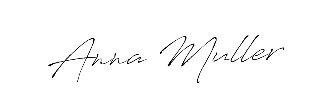Make a beautiful signature design for name Anna Muller. With this signature (Antro_Vectra) style, you can create a handwritten signature for free. Anna Muller signature style 6 images and pictures png