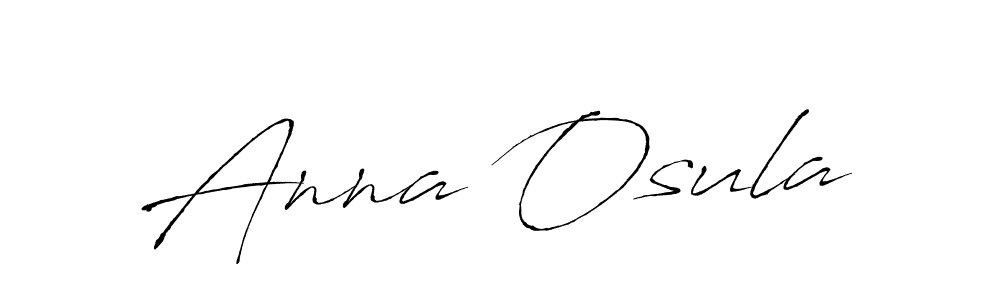 Make a beautiful signature design for name Anna Osula. With this signature (Antro_Vectra) style, you can create a handwritten signature for free. Anna Osula signature style 6 images and pictures png
