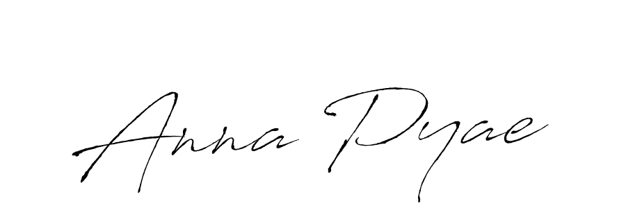 Anna Pyae stylish signature style. Best Handwritten Sign (Antro_Vectra) for my name. Handwritten Signature Collection Ideas for my name Anna Pyae. Anna Pyae signature style 6 images and pictures png