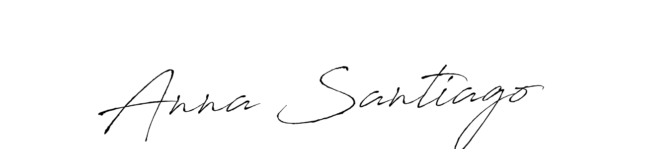 You can use this online signature creator to create a handwritten signature for the name Anna Santiago. This is the best online autograph maker. Anna Santiago signature style 6 images and pictures png