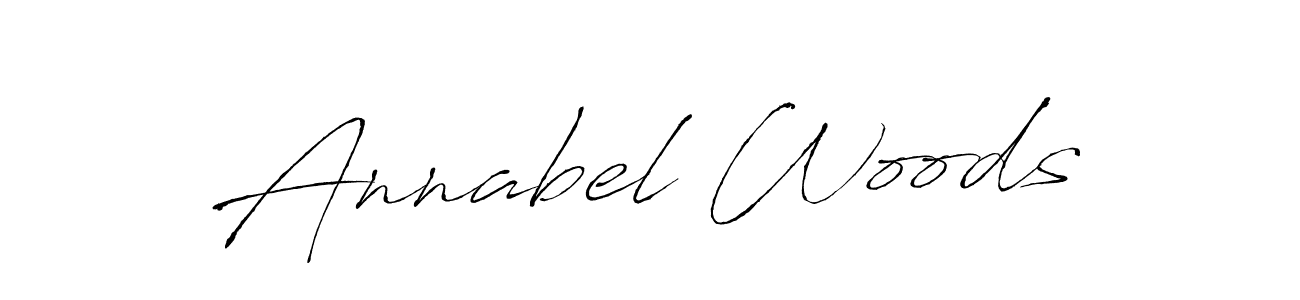 Annabel Woods stylish signature style. Best Handwritten Sign (Antro_Vectra) for my name. Handwritten Signature Collection Ideas for my name Annabel Woods. Annabel Woods signature style 6 images and pictures png